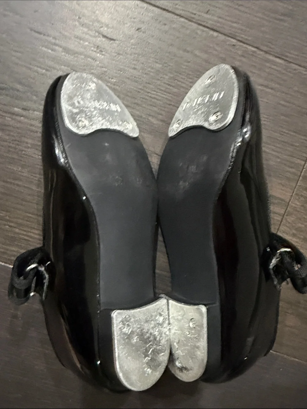 Dansko Kids Black Patent Mary Jane Strap Tap Shoes